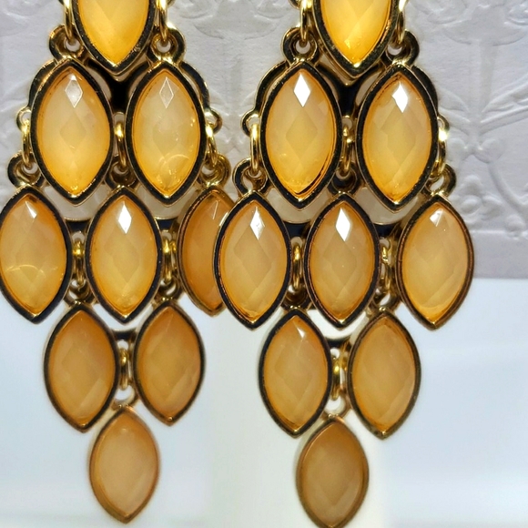 2 for $12 Target Multi stone tan dangle fish hook earrings - Picture 2 of 3